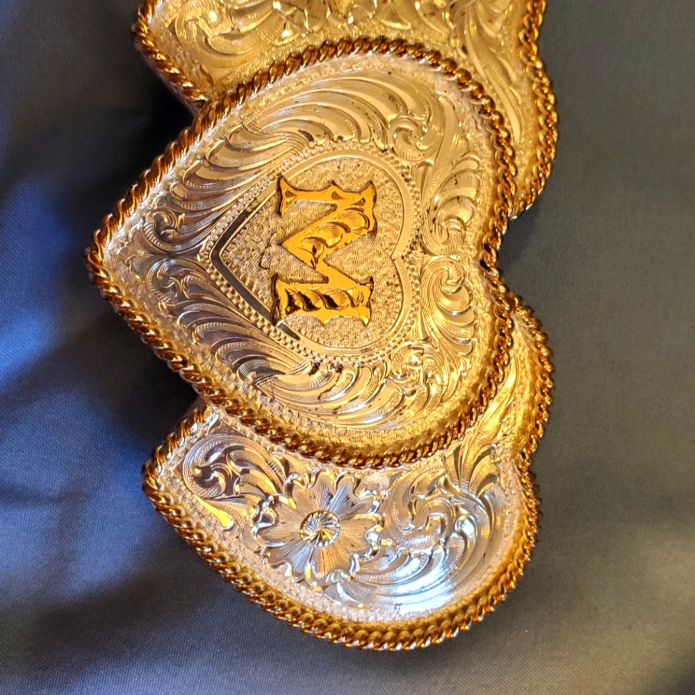 Silver "M" Belt buckle